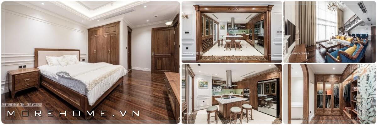  Thi công nội thất đồ gỗ tự nhiên đẹp